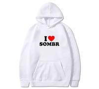 JNYEHSUI Sudadera con Capucha Chicos Oversize Suelta Moda Amantes Streetwear Casual Estilo Hip Hop Sudadera con Capucha Cantante Sombr Imprimir Patrones Manga Larga-White||l
