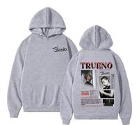JNYEHSUI Sudadera con Capucha para Hombres Rapper Trueno Imprimir Patrones Manga Larga Casual Estilo Hip Hop Sudadera con Capucha Oversize Suelta Moda Amantes Streetwear-Grey||4X_l