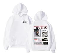 JNYEHSUI Sudadera con Capucha para Hombres Rapper Trueno Imprimir Patrones Manga Larga Casual Estilo Hip Hop Sudadera con Capucha Oversize Suelta Moda Amantes Streetwear-White||4X_l