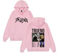 JNYEHSUI Sudadera con Capucha para Hombres Rapper Trueno Imprimir Patrones Streetwear Oversize Suelta Moda Amantes Manga Larga Casual Estilo Hip Hop Sudadera con Capucha-Pink||4X_l