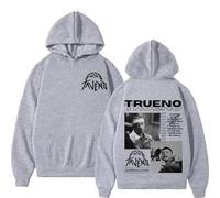 JNYEHSUI Sudaderas con Capucha para Hombres Trueno Cantante Imprimir Patrones Manga Larga Oversize Suelta Moda Amantes Hoodies Unisex Harajuku Sudaderas Calle Moda Sweatshirt-Grey||4X_l