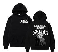 JNYEHSUI Sudaderas con Capucha Trueno Cantante Imprimir Patrones Manga Larga Unisex Harajuku Sudaderas Calle Moda Sweatshirt Oversize Suelta Moda Amantes Hoodies-Black||4X_l