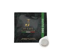 JO CAFÉ NAPOLETANO - Café en Monodosis DESCAFEINADO GRAN CREMA - 70% Robusta 30% Arábica - Tueste Oscuro - Baja Cafeína <0,10% - Crema Marrón - Compatible con ESE 44 mm