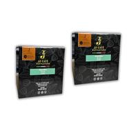 JO CAFÉ NAPOLETANO - Café en Monodosis GRAN CREMA - 70% Robusta 30% Arábica - Tueste Oscuro - Sabor Fuerte e Intenso - Alta Cafeína (3,86%) - Compatible con ESE 44mm (2, Gran Crema)