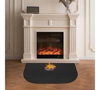 JOAASU Alfombra Ignifuga para Chimenea, 106 x 61 cm Alfombra para Chimenea, Esterilla Ignífuga, Protector de Suelo contra Chispas, Ideal para Chimeneas, Estufas de Leña y Barbacoas