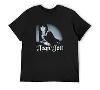 Joan Jett Photo Rock The Blackhearts The Runaways Suzi Quatro - Camiseta para hombre, diseño de corazones negros, Negro , XL