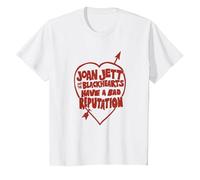 Joan Jett y los Corazones Negros - Mala reputación Camiseta, Niños, Blanco, 3 años