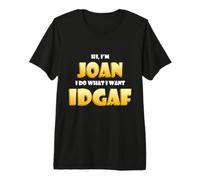 Joan Joke Idgaf Meme Funny Halloween Girl Costume For Joan Camiseta Premium