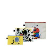 Joan MIRO - Bolsillos con cremallera reciclados, multicolor, large, Maletín de cosméticos