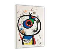 Joan Miro Cuadro en lienzo-Reproducciones de Cuadros famosos-Cuadro Joan Miro Impresión sobre lienzo-Joan Miro Cuadros y láminas modernos(Galathée, 1976)60x90cm(24x35in)Enmarcado