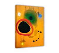 Joan Miro Cuadro en lienzo-Reproducciones de Cuadros famosos-Cuadro Joan Miro Impresión sobre lienzo-Joan Miro Cuadros y láminas modernos(Intitulado)40x60cm(16x24in)Enmarcado