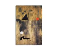 Joan Miró (El nacimiento del mundo) cuadro clásico famoso lienzo arte arte pared póster para colgar fotos de pared arte impreso para dormitorio decoración estética 16 x 24 pulgadas (40 x 60 cm)
