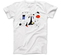 Joan Miro El Sol The Sun 1949 Artwork T-Shirt Men White 3XL