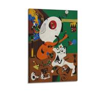 Joan Miro Fine Artwork Poster Harlequín Carnaval Lienzo para pared, impresiones artísticas para colgar fotos, decoración de 20 x 30 pulgadas (50 x 75 cm)