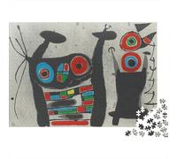 Joan Miró Imposible Puzzle 1000 Piezas, Rompecabezas Pinturaarte De Madera, Jigsaw Puzzle museopara Adultos, DIY Juguete Puzzles, para Regalo Educativo para Adolescentes