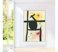 Joan Miró《La Calebasse (D. 488)1969》Póster impreso en lienzo para decoración de pared en sala de estar moderna (40x60cm/Sin marco)