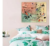 Joan Miró "La Estrella de la Mañana" Impresiones abstractas en lienzo Pintura al óleo Obra de arte Póster Imagen Pared Decoración del hogar Sala de estar 80x120CM Sin marco