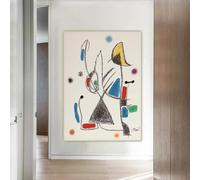 Joan Miró «Maravillas con variaciones acrósticas» Surrealismo Lienzo Impresiones Pintura al óleo Imagen Fondo Pared Decoración del hogar (70x100CM/Sin marco)