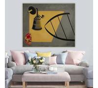 Joan Miró «Naturaleza muerta II» Surrealismo Lienzo Impresiones Arte Pintura al óleo Obra de arte Póster Imagen Fondo Pared Decoración del hogar (50x70CM/Sin marco)