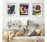 Joan Miró, pinturas famosas de Matisse, póster abstracto e impresión, lienzo callejero, imágenes decorativas para pared, decoración para el hogar y la oficina, 30 x 40 cm, 3 piezas, sin marco