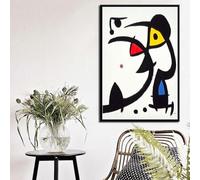Joan Miró - Pinturas surrealistas modernas, cuadros abstractos, arte retro, impresiones en lienzo, póster, decoración de pared para el hogar, 40 x 60 cm, sin marco