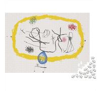 Joan Miró Rompecabezas De Madera 1000 Piezas, Arte Imposible Puzzles, Rompecabezas Cuadros Famosos del Mundo, Regalos De Cumpleaños, Juegos para Quitarnos El Estrés, para Adolescente
