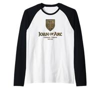 Joan of ARC Crest Orleans France 1412-1431 Bronce Camiseta Manga Raglan