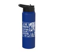 Joan of Arc Woodcut No tengo miedo. Nací para esto. Stainless Steel Insulated Water Bottle