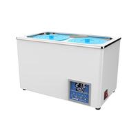 JOANLAB Baño María Laboratorio 6L, 600W - Doble Abertura, Acero Inoxidable - Termostato Digital ±0,1°C - Temporizador 0-99 Min - Pantalla LED