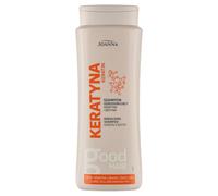 JOANNA Champú de queratina para cabello seco de 400 ml, champú para mujeres para el cuidado de mechones debilitados y quebradizos, cuidado del cabello con queratina para brillo y suavidad, sin