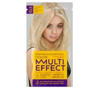 JOANNA Champú "Multi Effect" - Champú colorante para el cabello en bolsa - Durabilidad de 4 a 8 lavados - Tinte para el cabello sin amoniaco ni oxidantes - Rubio ultra claro