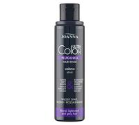 Joanna Ultra Color - Acondicionador de color plateado para cabello rubio y claro, tono gris ceniza - brillo natural - Elimina el tono amarillo en el cabello - Ilumina y revitaliza el cabello - 150 ml