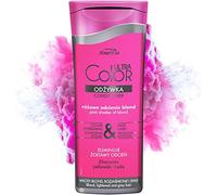 Joanna Ultra Color - Acondicionador para cabello de color rosa y rosa - Refrescante y cuidado - Hidratante - Para tonos rubios fríos rubio plateado platino - Acondicionador contra el amarillamiento,