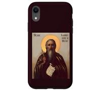 Joannicius el Gran Arte Cristiano bizantino Icono Carcasa para iPhone XR