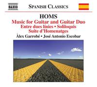 Joaquim Homs Homs: Music for Guitar and Guitar Duo (CD) Album (Importación USA)
