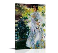 Joaquín Sorolla - Póster impermeable para pared, impresión en casa, a prueba de humedad, fácil de instalar y resistente a la decoloración, estilo marco, 30 x 45 cm