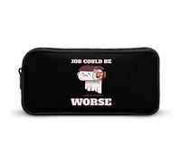 Job Could Be Worse - Estuche divertido para lápices de alta capacidad, bolsa de papelería, organizador de cosméticos para hombres y mujeres, Estilo:, 22*12*5cm, MHXYZHW