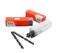 Jobber - Brocas helicoidales MASO de 10 x 6,5 mm de acero de alta velocidad métricas ideales para el procesamiento de hierro, madera, aluminio, etc., color negro