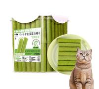 Joberio 60Uds. Palillo De Dentición De Hierba para Gatos- De Hierba para Limpieza De Dientes Seguro Y Saludable | Palitos De Hierba para Gatos para Eliminar Bolas De Pelo Aumenta El Apetito
