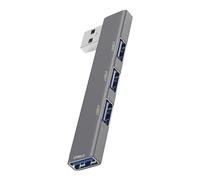 Joberio Concentrador USB 3.0, Concentrador USB - Distribuidor USB 4 Puertos | Datos Rápidos, Hub USB 4 Puertos, Hub USB 3.0 Múltiple, Extensión USB para Ordenador Portátil, Teclado, Ratón