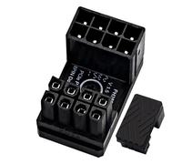 Joberio Conector de ángulo GPU de giro en U, conector de ángulo de GPU 8P de 180 grados | Adaptador de GPU resistente al desgaste, conector de GPU de metal para la vida cotidiana, juego, trabajo