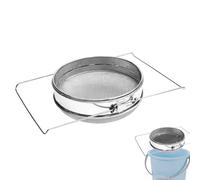 Joberio Honey Filter - Juego de filtros de miel de acero inoxidable | Doble colador de miel de acero inoxidable, filtro de miel de acero inoxidable, herramientas de equipo de mantenimiento de abejas