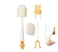 Joberio Kit limpiador de botellas | Kit de limpieza 6 en 1, cepillo portátil para pajita, cepillo de boquilla de botella de mango largo, juego de cepillos multifuncionales de grado alimenticio para el