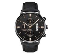 Joberio Men's Leather Wristwatch - Luxury Men Watches | Men Sport Wrist Watches Fashion | Gold Men's Watch | Men Simple Watch | Men's Analog Wristwatch for Traveling, Business Trip, Dating, Home