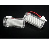 JOBOUND 2 Luces LED for matrícula, Color Blanco Canbus, for Ecosport, for Fiesta, for Focus, Galaxy C-MAX Kuga, for Mondeo, Transit Tourneo XF XJ Luz de matrícula de Coche