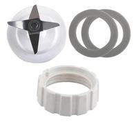 JOBOUND Cuchilla for batidora for Hamilton Beach, Piezas de Repuesto for batidora con tapón de Rosca y Junta de Goma, Color Blanco Accesorios para Bloques exprimidores