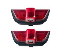 JOBOUND Luz de bienvenida for puerta de coche, lámpara LED for Mercedes Benz Clase C W204 C40 C63 C200 C220 C300 C450, accesorios de decoración luces de charco del coche (Color : For Amg with Logo,