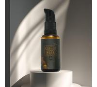 Jobski Ginger Fox - Aceite para el cuidado de la barba para hombre, 30 ml, con jojoba y aceite de cáñamo, hace que la barba sea suave y brillante, aroma a whisky y frutos rojos