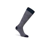 JOBST Calcetines altos de compresión con patrón casual, puntera cerrada, 30-40 mmHg, soporte extra firme para piernas hinchadas, gris plomizo, talla: XL pantorrilla completa, longitud larga
