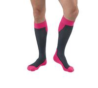 JOBST Calcetines deportivos de compresión de 20-30 mmHg, color rosa/gris, pequeño